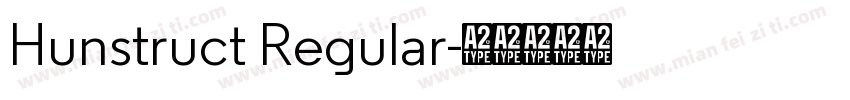 Hunstruct Regular字体转换